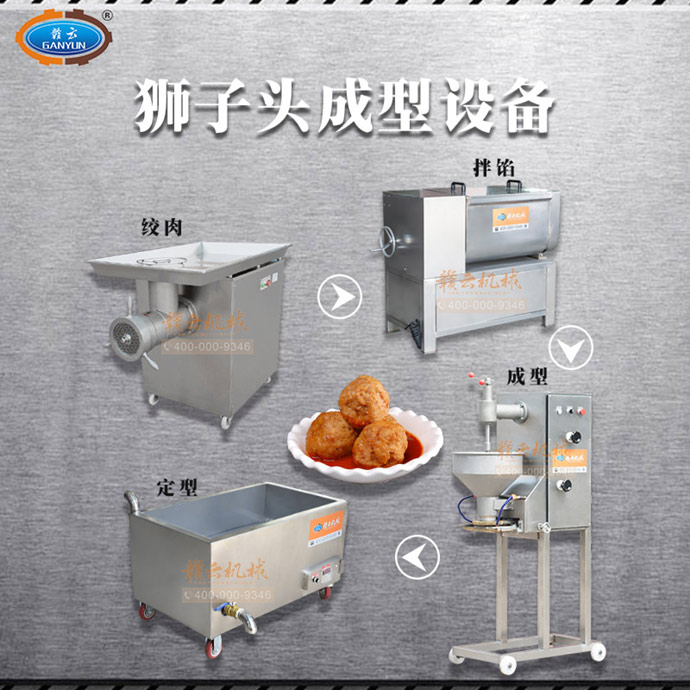 做獅子頭成型設(shè)備圖 做獅子頭成型設(shè)備圖